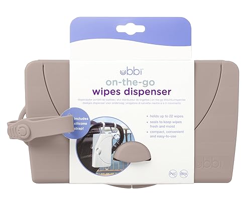 Miniatura 7 de Ubbi On-The-Go Dispensador de toallitas para bebés, contenedor de toallitas portátil para viajes, accesorio de bolsa de pañales imprescindible para