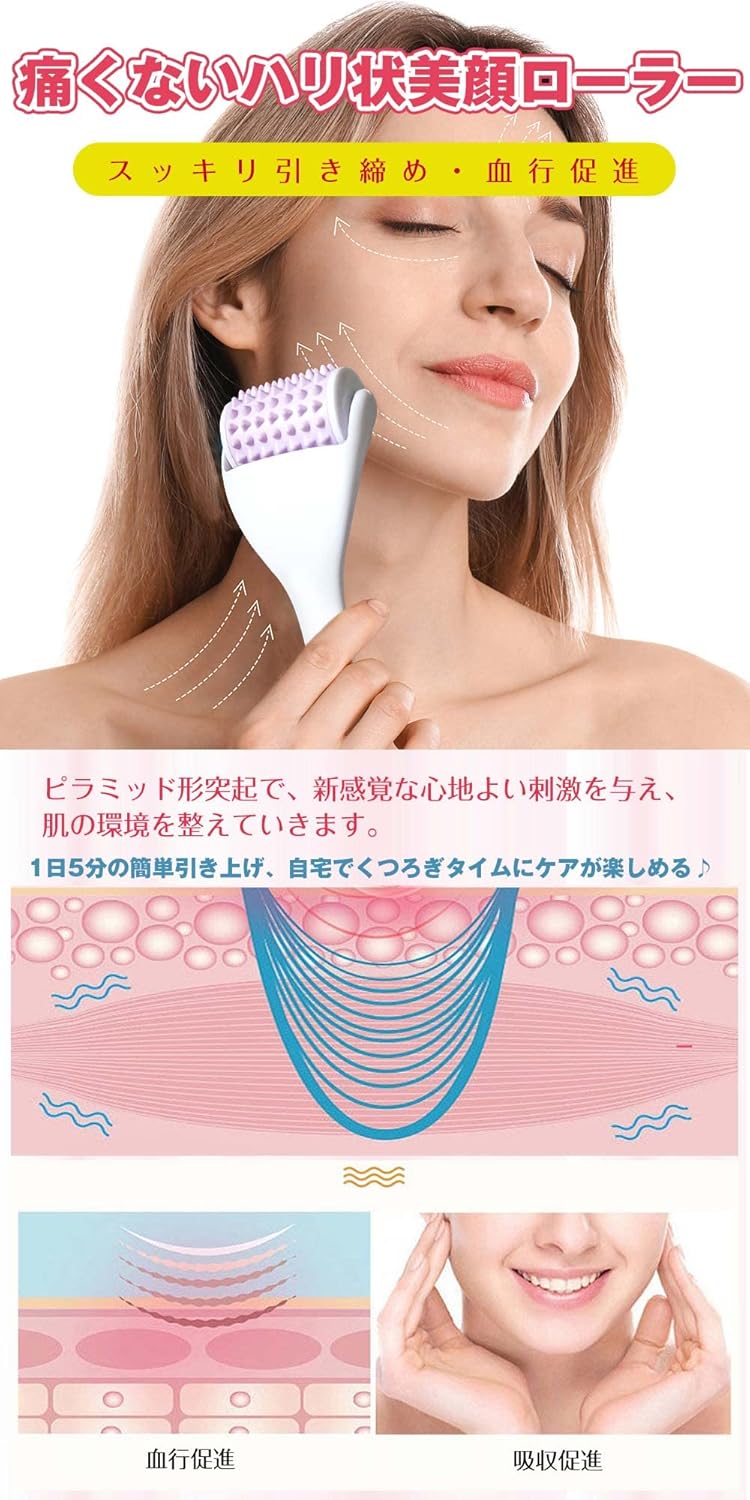 フェイスリフトローラー 美顔ローラー メンズ美顔 男も美肌の時代 美容鍼