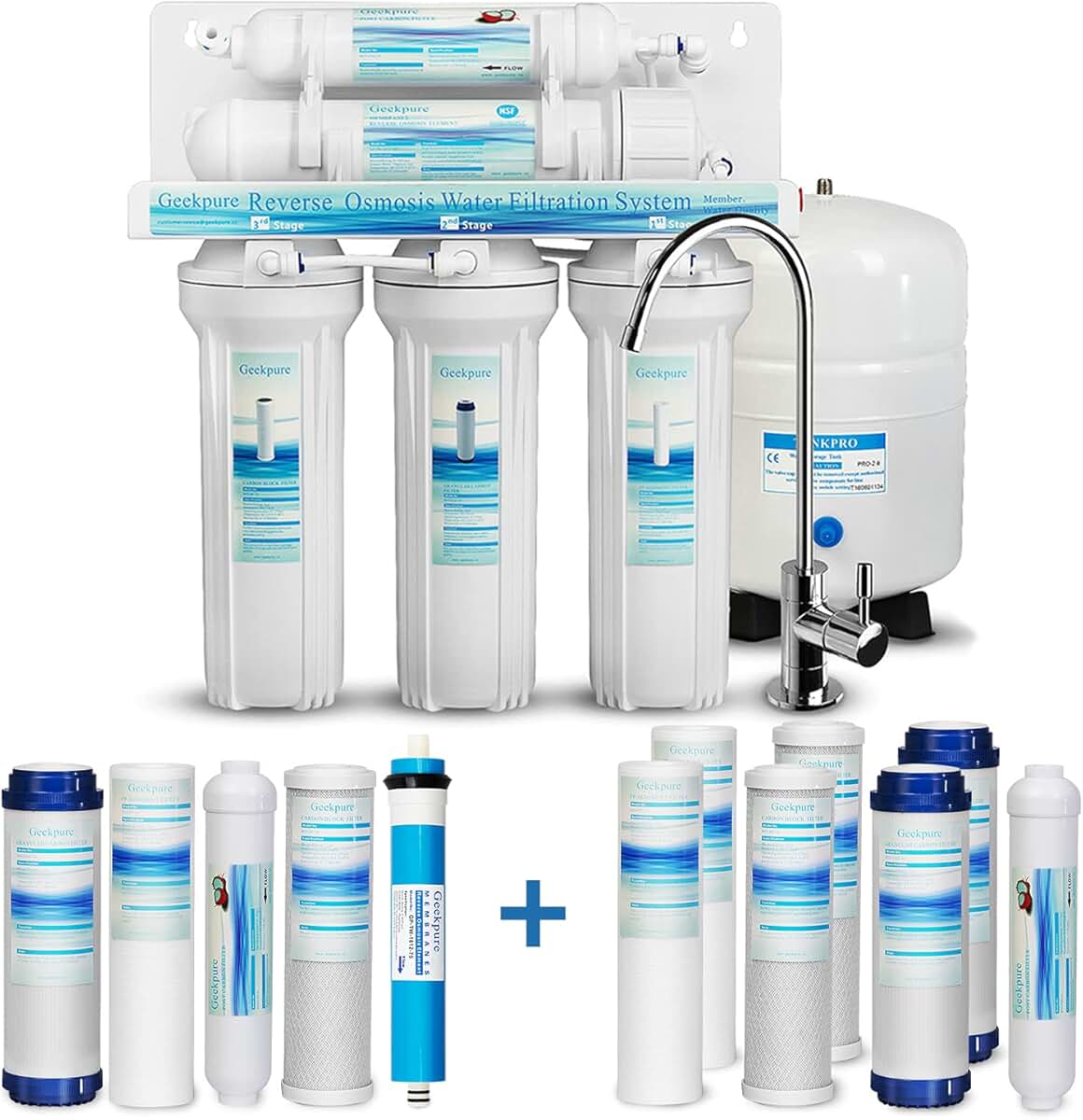 Deluxe reverse osmosis water system. Soft water system. Manyo factory galac niacin 2. Best balance f6. System well.