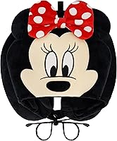 Vista 1 de FUL Disney Minnie Mouse - Almohada de cuello con capucha y orejas 3D, accesorios de viaje para avión, automóvil y oficina, cómoda y transpirable
