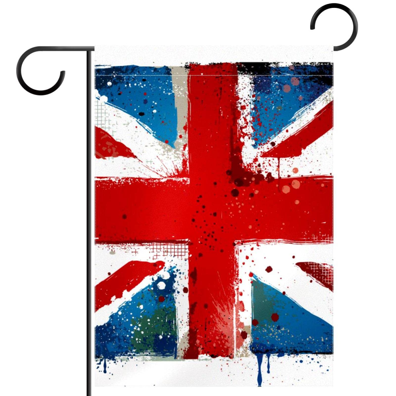 Drapeau du Royaume-Uni de bienvenue en polyester pongé résistant toutes saisons