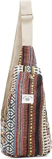 Hemp Sling Backpack- Hemp Cross body Bag- Hemp Shoulder Backpack Adjustable Strap for Men & Women (Multi-2)