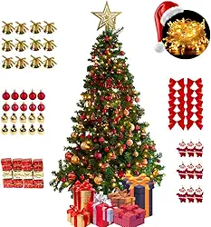 Kit 80 Pendentes Enfeites Árvore De Natal Pinheiro Canadense Pinheirinho Decoração Natalina De Luxo Premium