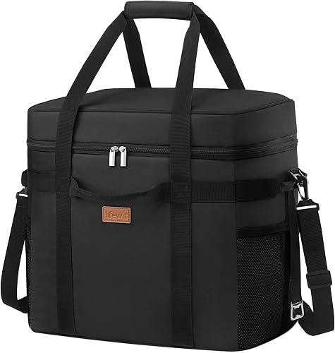 Lifewit Soft Cooler Bag with Hard Liner, Large Insulated Picnic Lunch Bag Box Soft-Sided Cooling Bag for Camping、BBQ、Family Outdoor Activities