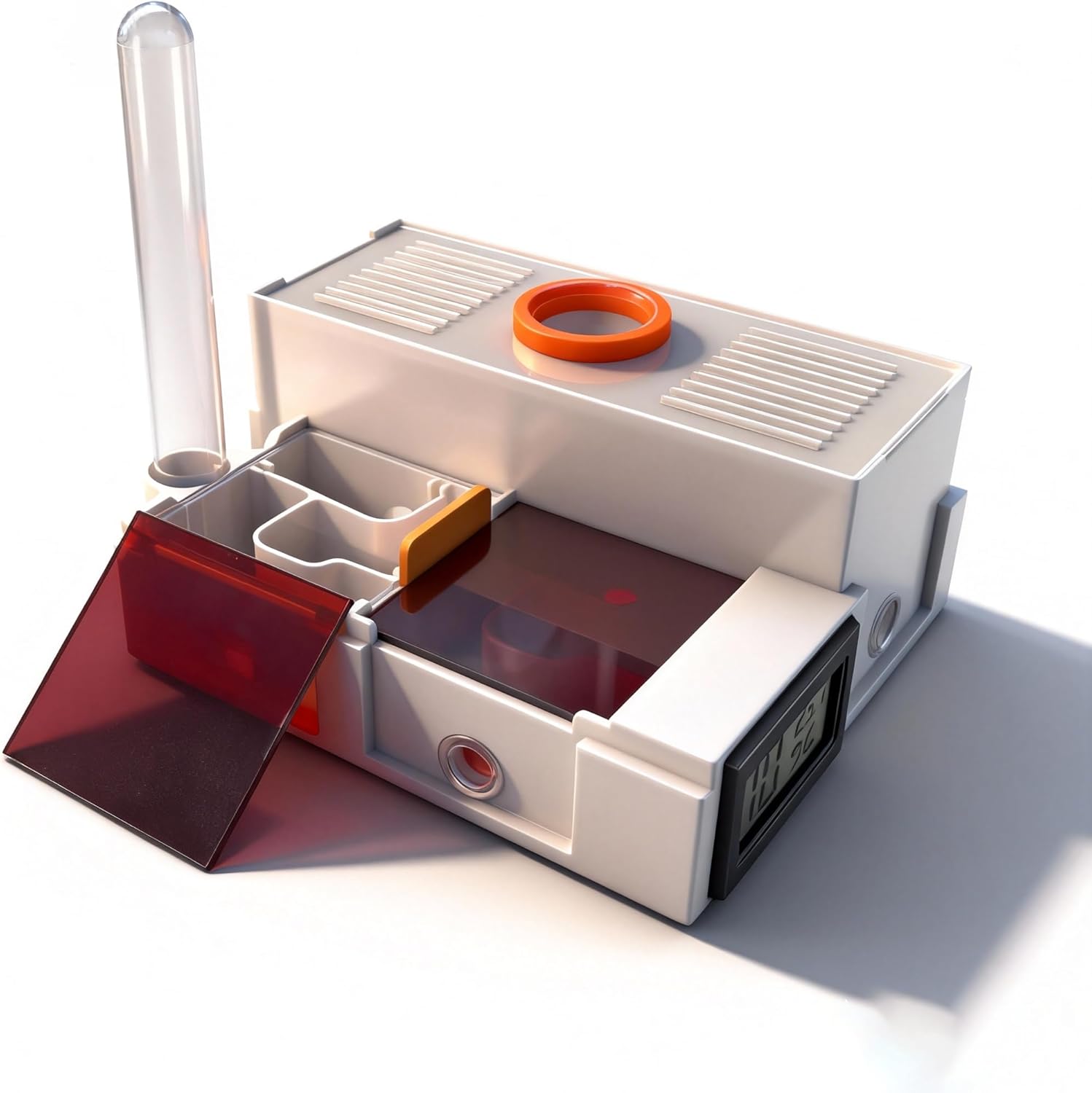 Ant Farm Formicarium - Acrylic 3D Printed Gypsum Habitat with Water Tower & Hygrometer – Ant Nest, Expandable (Tow compartments)