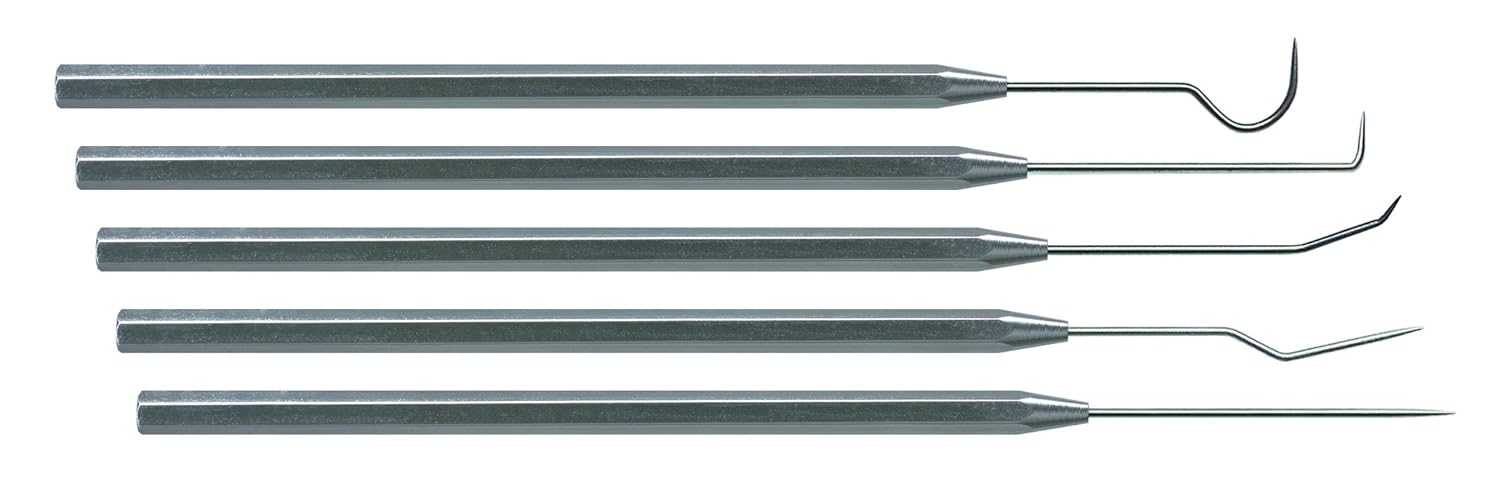 Moody Tools 55-0291 5 Pc. Stainless Steel Precision Probe Set, 25mil