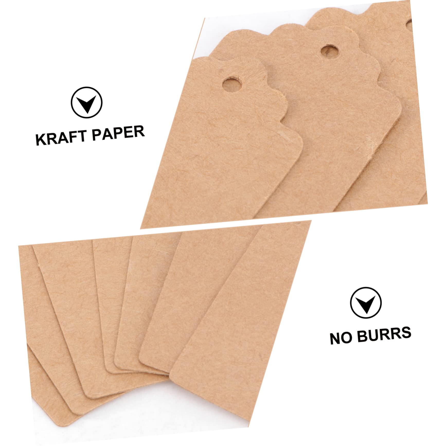 Etiqueta Nombre 1000 Piezas de Papel Kraft Beige