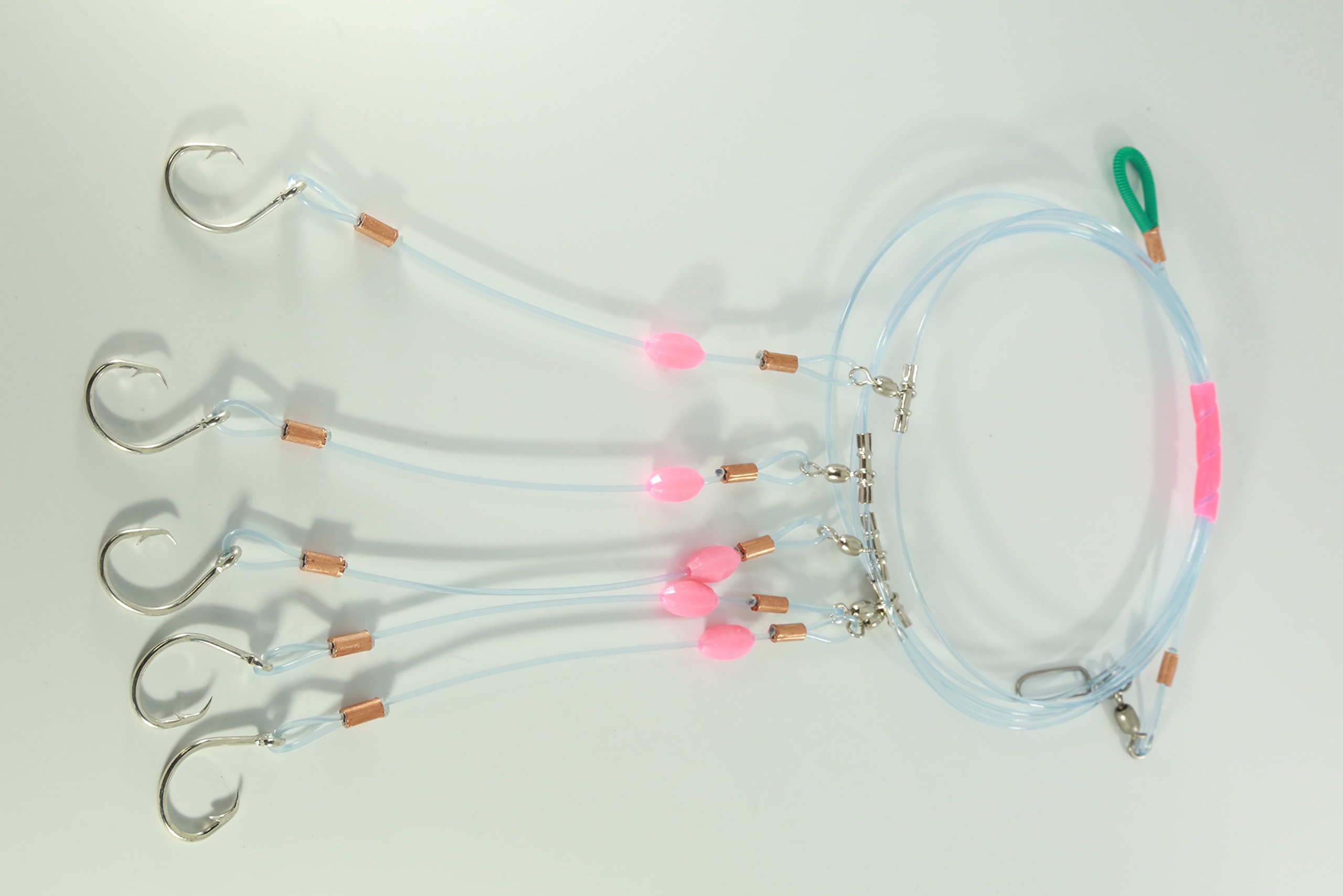 Below Surface Tackle Deep Drop Rig with 9/0 High Carbon Steel Circle Hooks for Queen Snapper, Yellow Eye Snapper, Grouper, Mutton Snapper, Tilefish, Blackbelly Rosies