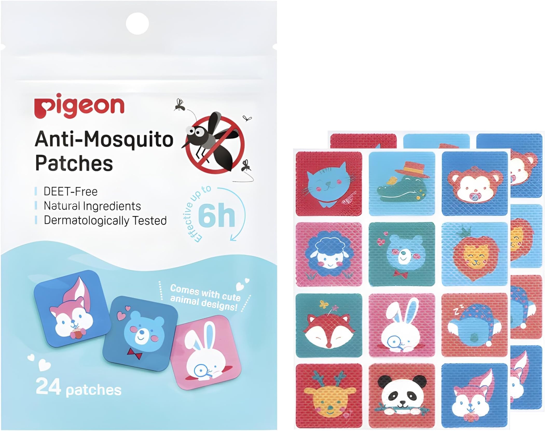 PIGEON ANTI MOSQUITO PATCH 24'S