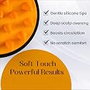 Episkey Scalp Massager Shampoo Brush, Eco-Friendly Wheat Straw Body With Soft Silicon Bristles, Hair Scrubber, Scalp Exfoliator Dandruff Removal, Prevents Hair Loss For Men, Women (BO-35) gallery image