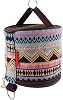 Lightweight Camping Tissue Storage Waterproof Bag Adjustable Hanging Hook Ethnic Style Outdoor Gear Tribal Pattern Camping Organizer