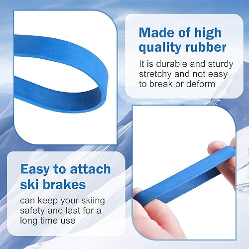 Miniatura 3 de Retenedores de freno de esquí, retenedores de bandas de freno de snowboard, retenedores de freno de goma para snowboard y esquí, accesorio de esquí