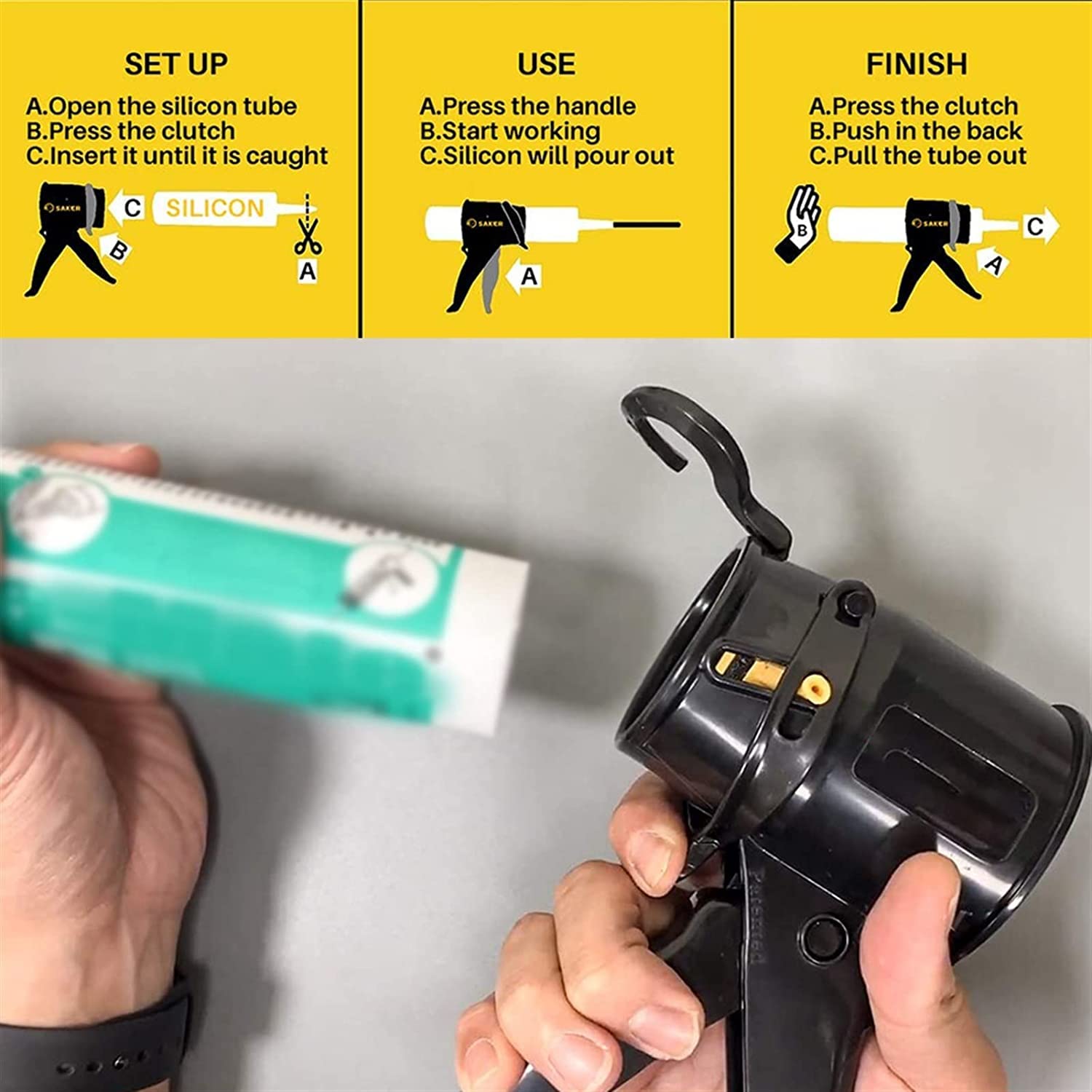 【新品】ポータブルシリコーンコーキングガン Amazon.co.jp: ポータブルシリコンコーキングガン絶縁小型