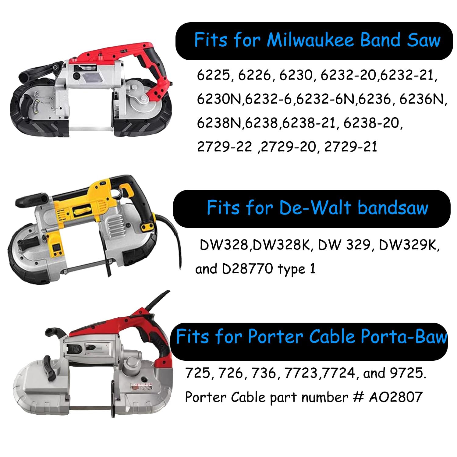 Milwaukee Pulley Tire Replacement - 4 Pack -2