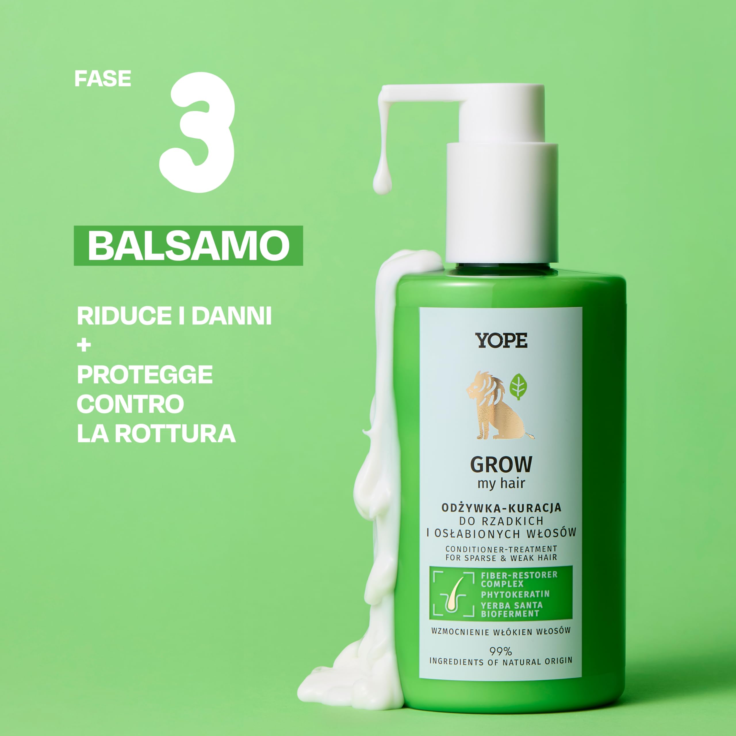 YOPE CONDITIONER FOR WEAKENED AND BREAKAGE-PRONE HAIR, GROWTH HAIR, 300 ml (Pack of 1) - Image 2