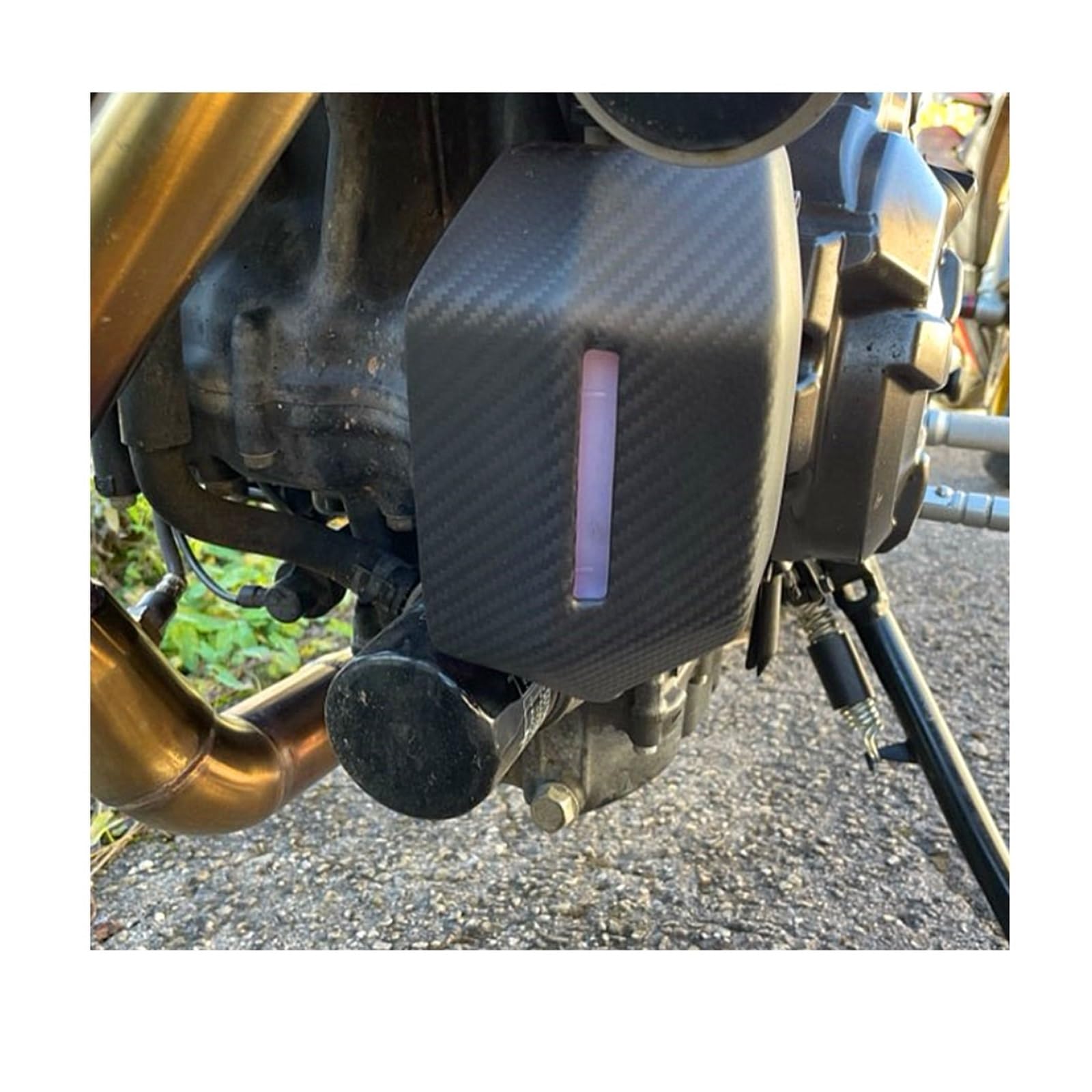 Compatibile con Yamaha XSR700 XSR 700 Copertura del radiatore dell'Acqua in Fibra di Carbonio Copertura della Cassa del radiatore dell'Acqua di Raffreddamento Carenatura(Gloss Twill)