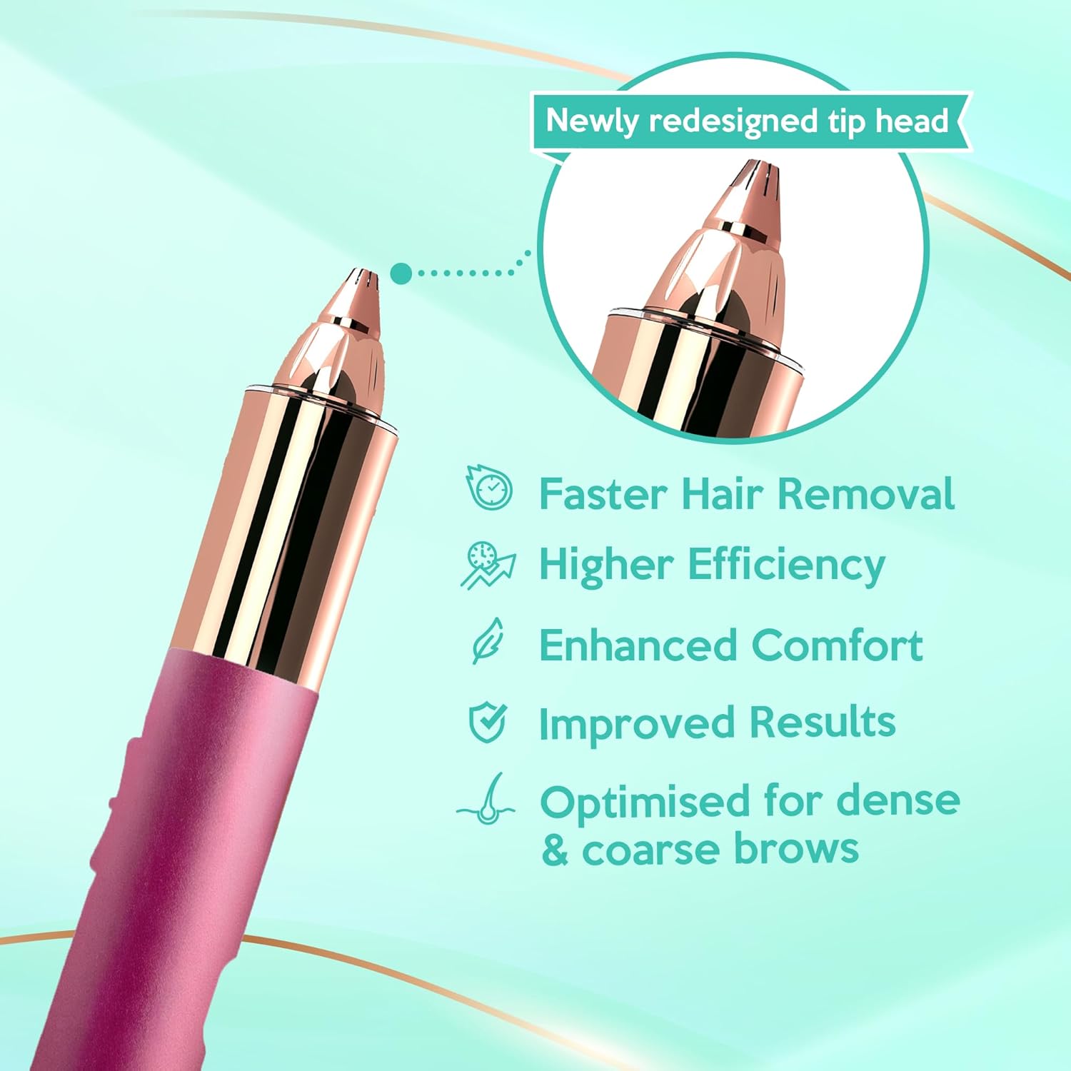 Nose Hair Trimmer for Women Men,Portable Eyebrow Trimmer with USB Rechargeable, Painless, Fast & Precise Flawless Remover & Epilator, 18K Gold-Plated, 360°Led Light Travel-Friendly Mini Trimmer
