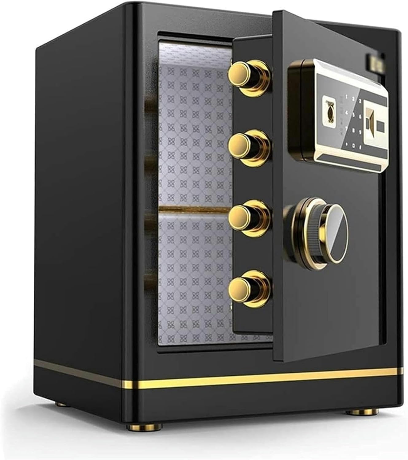 Safes for Home Safes Home Safe Digital Safe Electronic Home Safe with Medium Home Small Wall Security Cabinet Office Fingerprint Password Safe Deposit Box -1pc