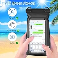 Vista 3 de Bolsa impermeable flotante para teléfono de gran capacidad, funda impermeable para iPhone 15 14 Pro Max 13 12 11 X XR 8 Plus Samsung hasta 6.9