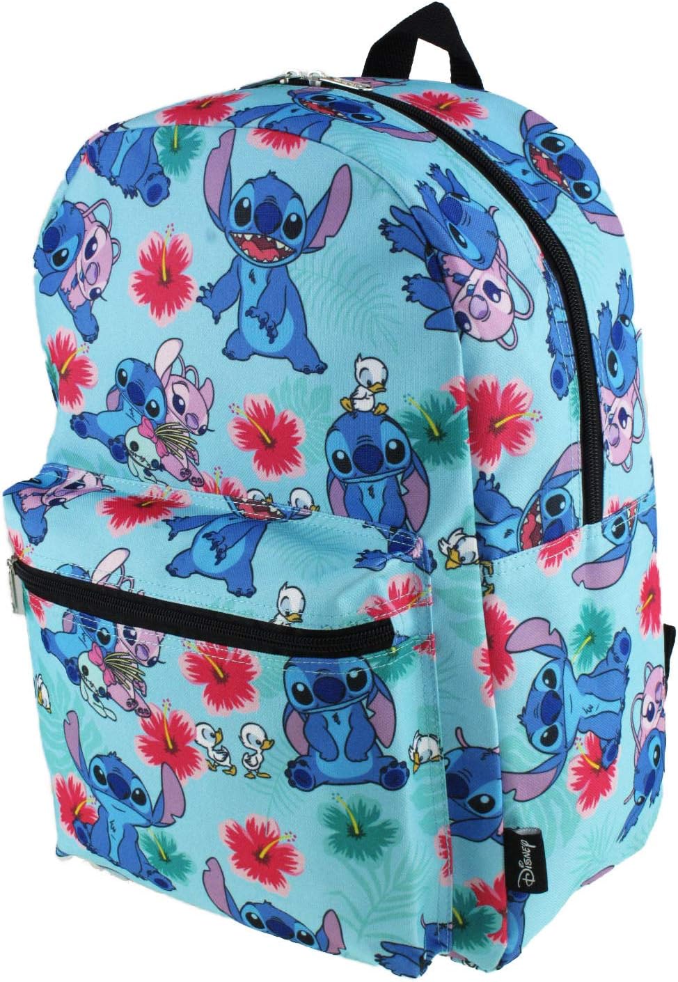 Black Friday 🔥 Lilo and Stitch 16 Inch Allover Print Laptop Backpack (Aqua) Free Shipping 🛒 Lilo and Stitch 16 Inch Allover Print Laptop Backpack (Aqua)