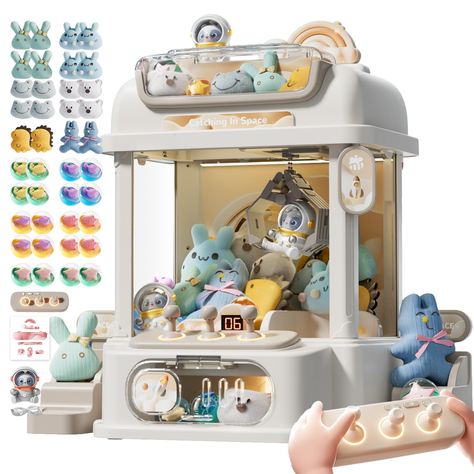 Amazon | UFOキャッチャー クレーンゲーム, 家庭用, 電池式/USB充電式