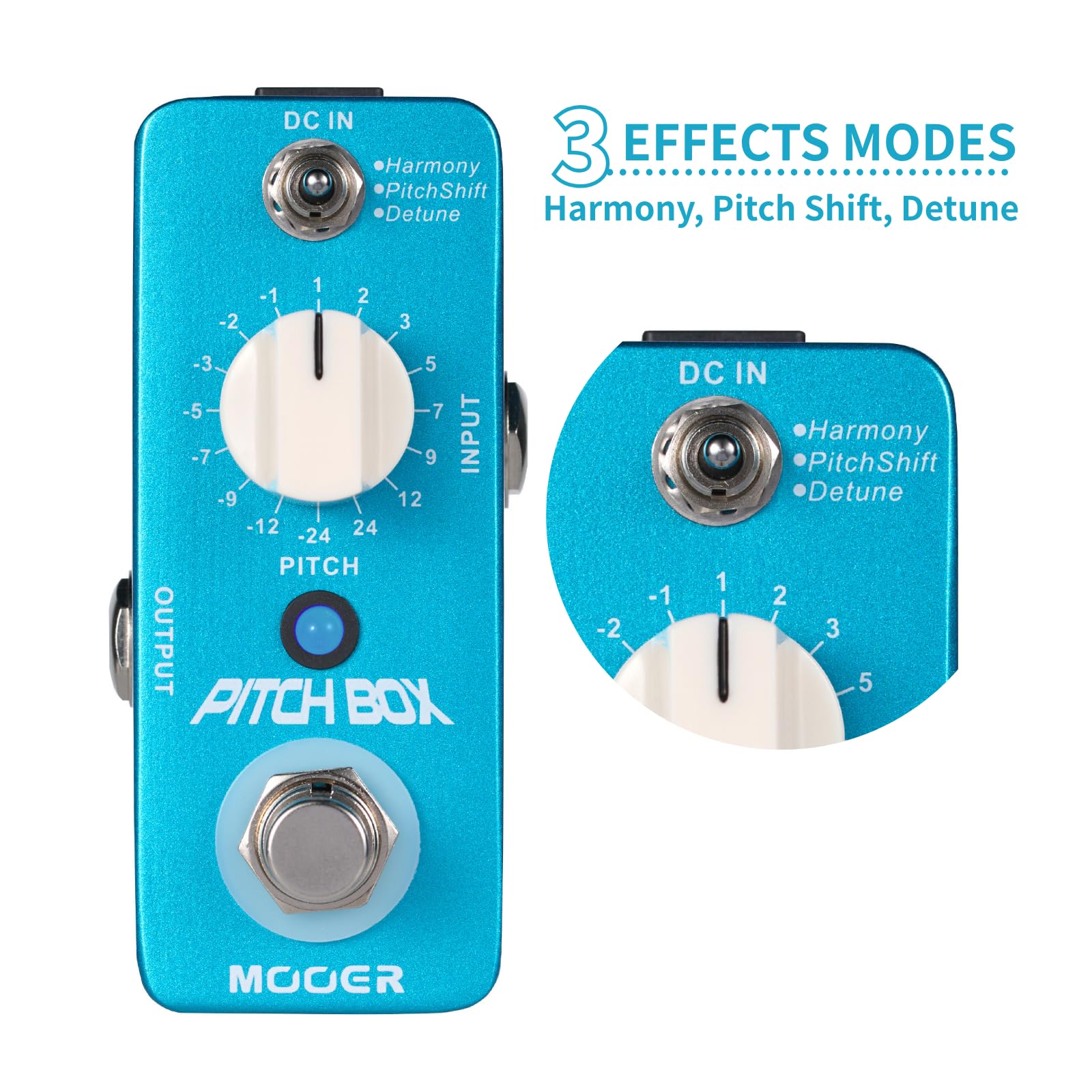 Amazon.com: MOOER Guitar Pitch Box Harmony, Pitch Shift