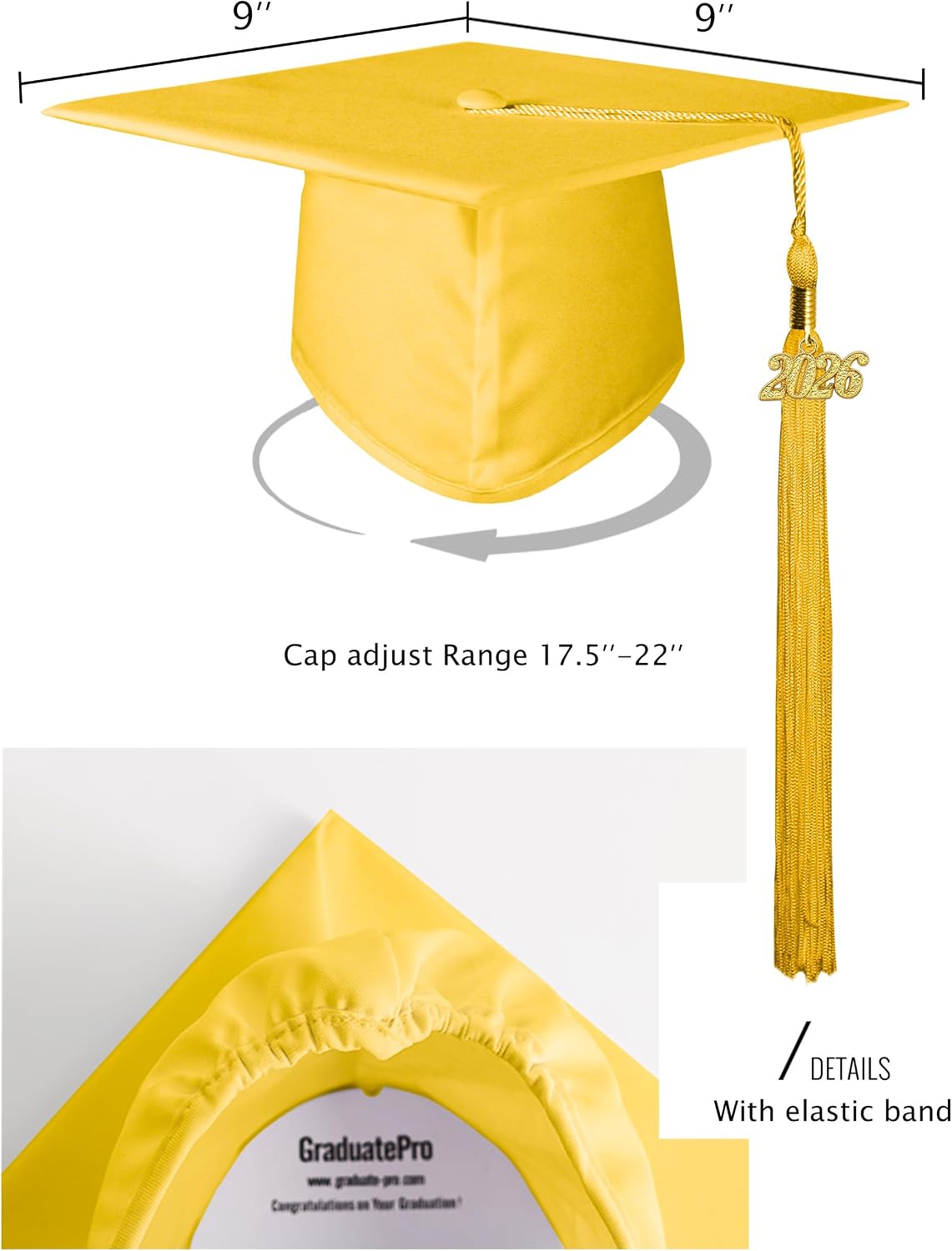Kids Kindergarten Graduation Cap and Gown 2026 for Preschool, 13 Colors
