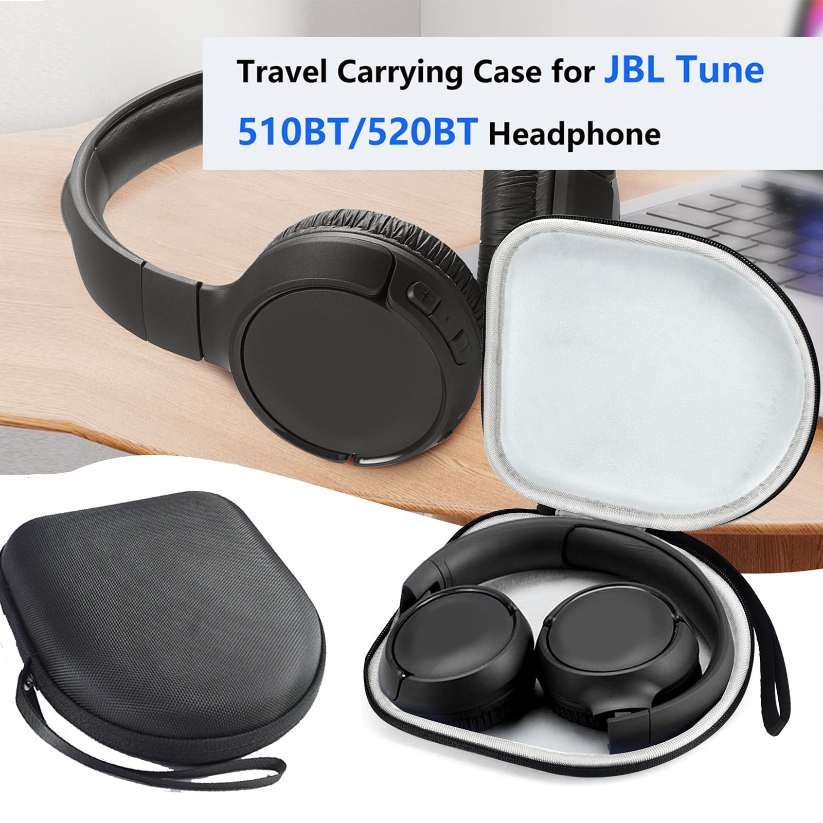 HEADPHONE CASE HARD Shell For JBL Tune 520Bt/510Bt/500Bt/720Bt/Bose - View #6