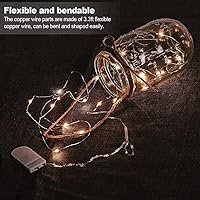 Vista 3 de MUMUXI 20 guirnaldas de luces LED de 7.2 pies