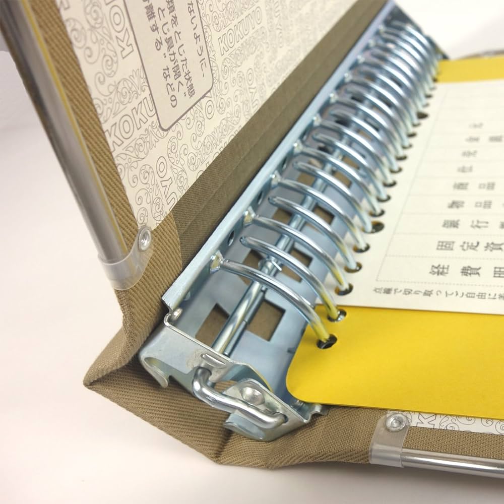Amazon | コクヨ ファイル バインダー 布貼 A4 横 フチ金付 20穴