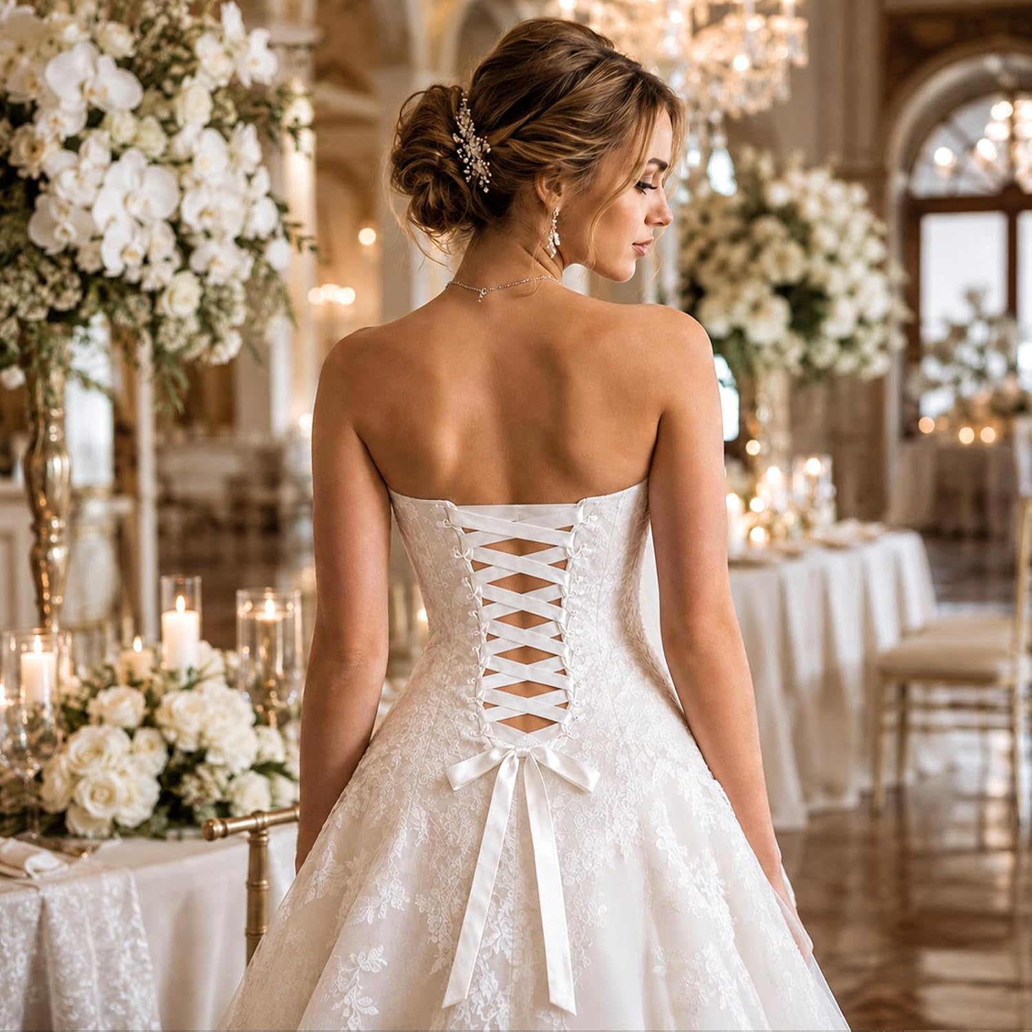 Wedding Dress Zipper Replacement, Adjustable Fit Satin Corset Kit image 2