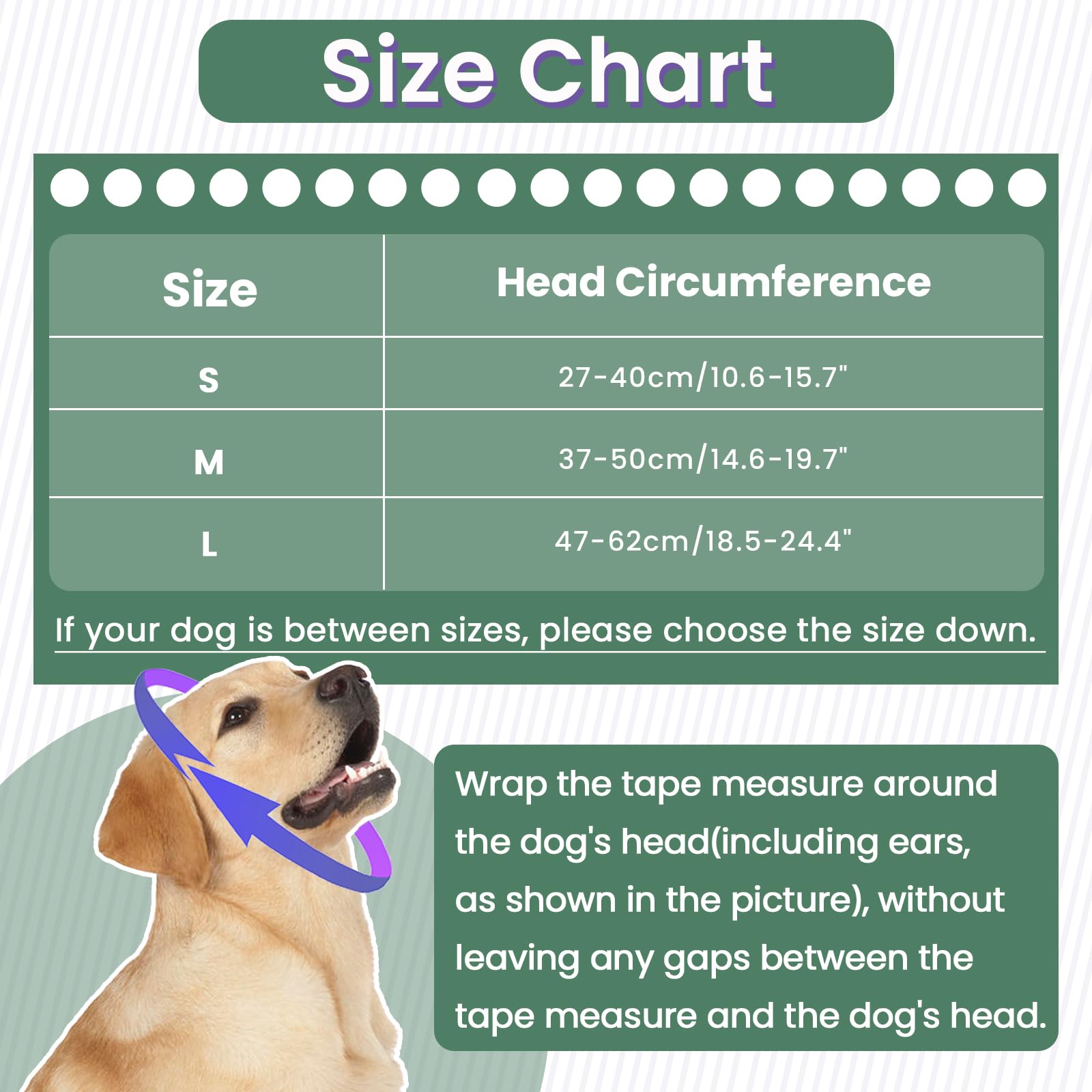 IECOii Felpa Cane per la Calma e Sollievo dall'Ansia, Sciarpa Protezione Orecchie per Cani, Paraorecchie per Cani Protezione dal Rumore, Avvolgimento per Orecchie per Cane Ematoma, Copertura per
