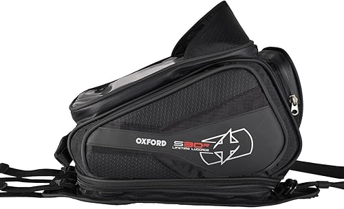 Miniatura 2 de Oxford - OL345 Bolsa de tanque negra de 30 L (motocicleta con montaje en correa S30R)
