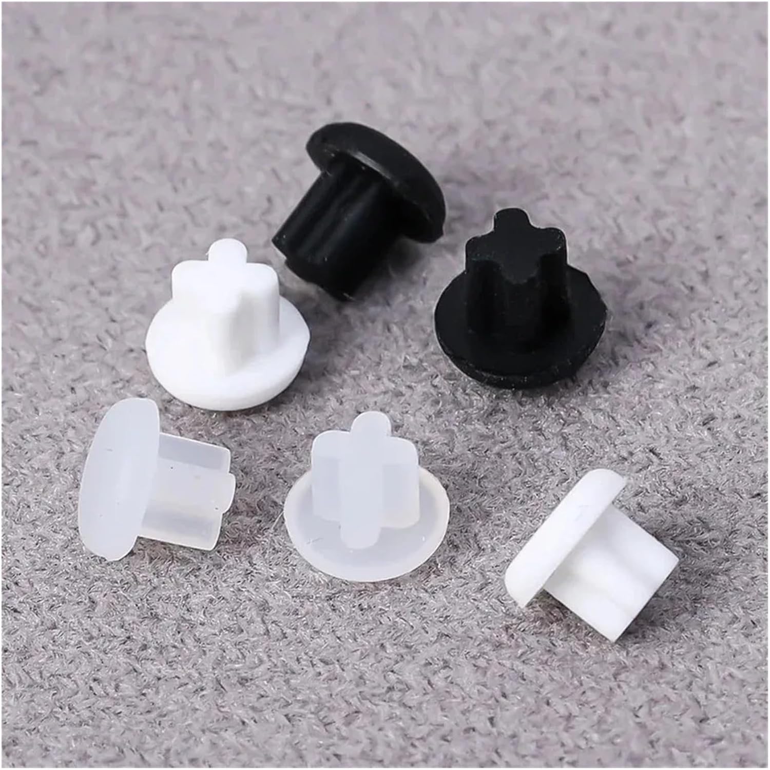 500 Pcs 3.5mm Earphone Hole Anti Dust Plug for Mobile Phone Tablet Laptop Computer MP3 Headphone Jack Protector Cap(Black)