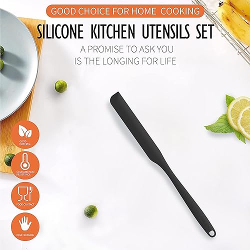 Miniatura 4 de Garantía permanente Rascador de tarro de silicona, 1 unidad resistente al calor, crema mantequilla, pasteles, mezcla, antiadherente, flexible,