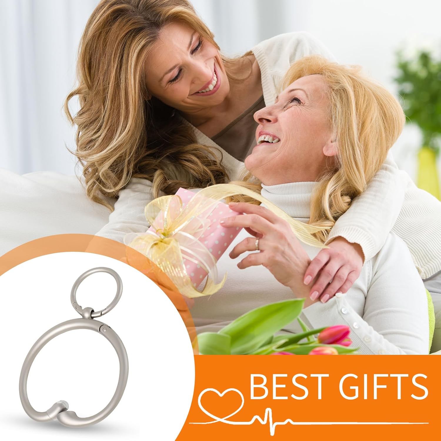 Purse Hook for Table 2-in-1 Anti Slip Purse Hook, Table Purse Hook with Gift Box, Heavy Duty Bag Hook Available for Women and Men Gifts (Silver) - Image 7