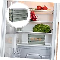 Vista 6 de POPETPOP Convenient Food Grade Egg Organizer for Refrigerator Rolling Egg Dispenser Durable Egg Storage Container Capacity Kitchen Supply Easy to
