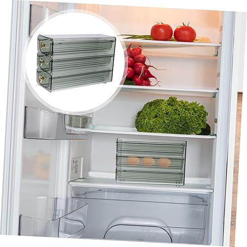 Miniatura 6 de POPETPOP Convenient Food Grade Egg Organizer for Refrigerator Rolling Egg Dispenser Durable Egg Storage Container Capacity Kitchen Supply Easy to