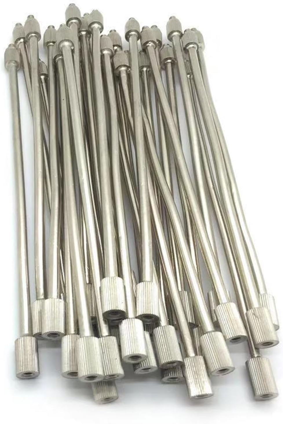 6Pcs 30cm 3/16" Copper Thread Mist Nozzle Extension Rod Atomization Sprayer Flexible Pole Misting Fitting