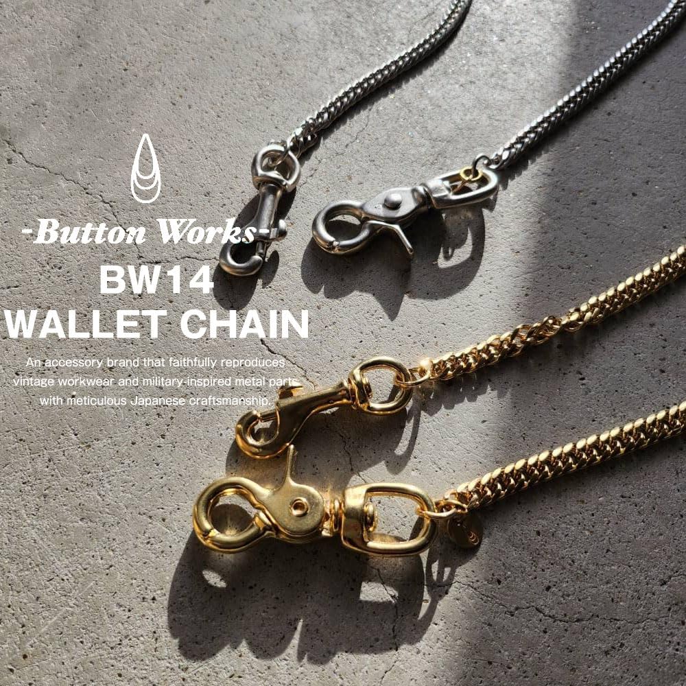 Amazon | BUTTON WORKS [ボタンワークス] ウォレットチェーン 喜平