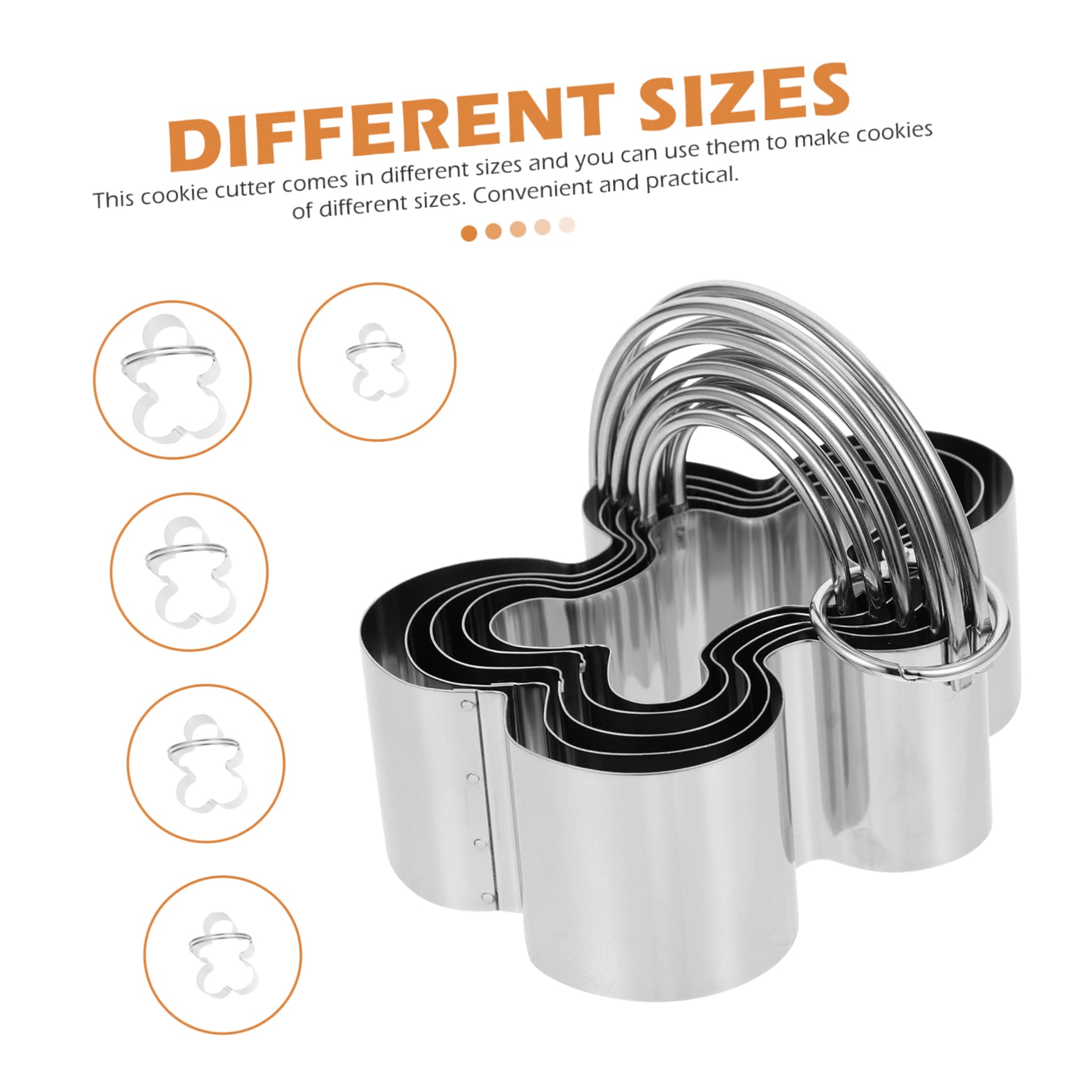 TOPBATHY 5 Sätze Ausstechformen keksausstecher selber machen Ingwerkekse Schokoladen-Sandwich-Kekse Käseformen Obst backformen baking form Antihaft-Formen backen Keksformen Rostfreier Stahl
