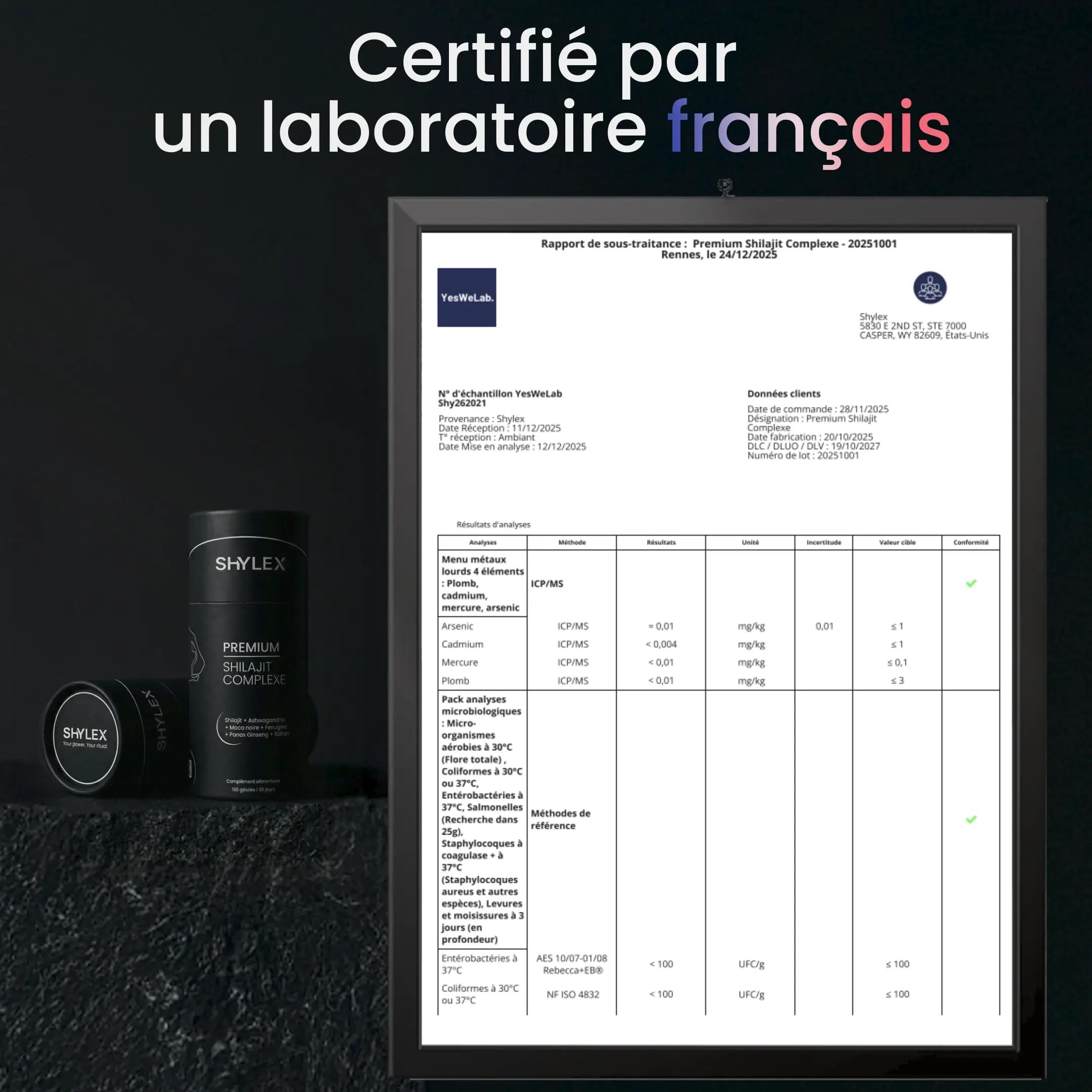 Shilajit Complexe certifié 150 Gélules Vegan – Booster de testostérone naturel avec Ashwagandha, Maca, Ginseng, Zinc & Safran – Energie, Endurance & Performances Masculine
