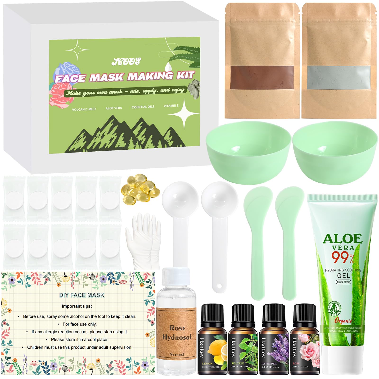 Gesichtsmasken Selber Machen, Vezerd Gesichtsmaske DIY Set Erwachsene, Aloe  Vera Gel Moisturizing Beauty Face Maske Masken Making Kit Fr Frauen,  Kreativ Gesichtspflege Make Up Kosmetik Als Geschenke : Amazon.de: Kosmetik