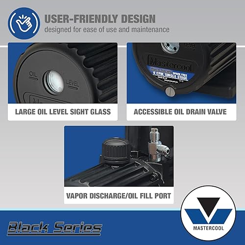 Vista 38 de Bomba de vacío de una sola etapa de 3 CFM 90062-B