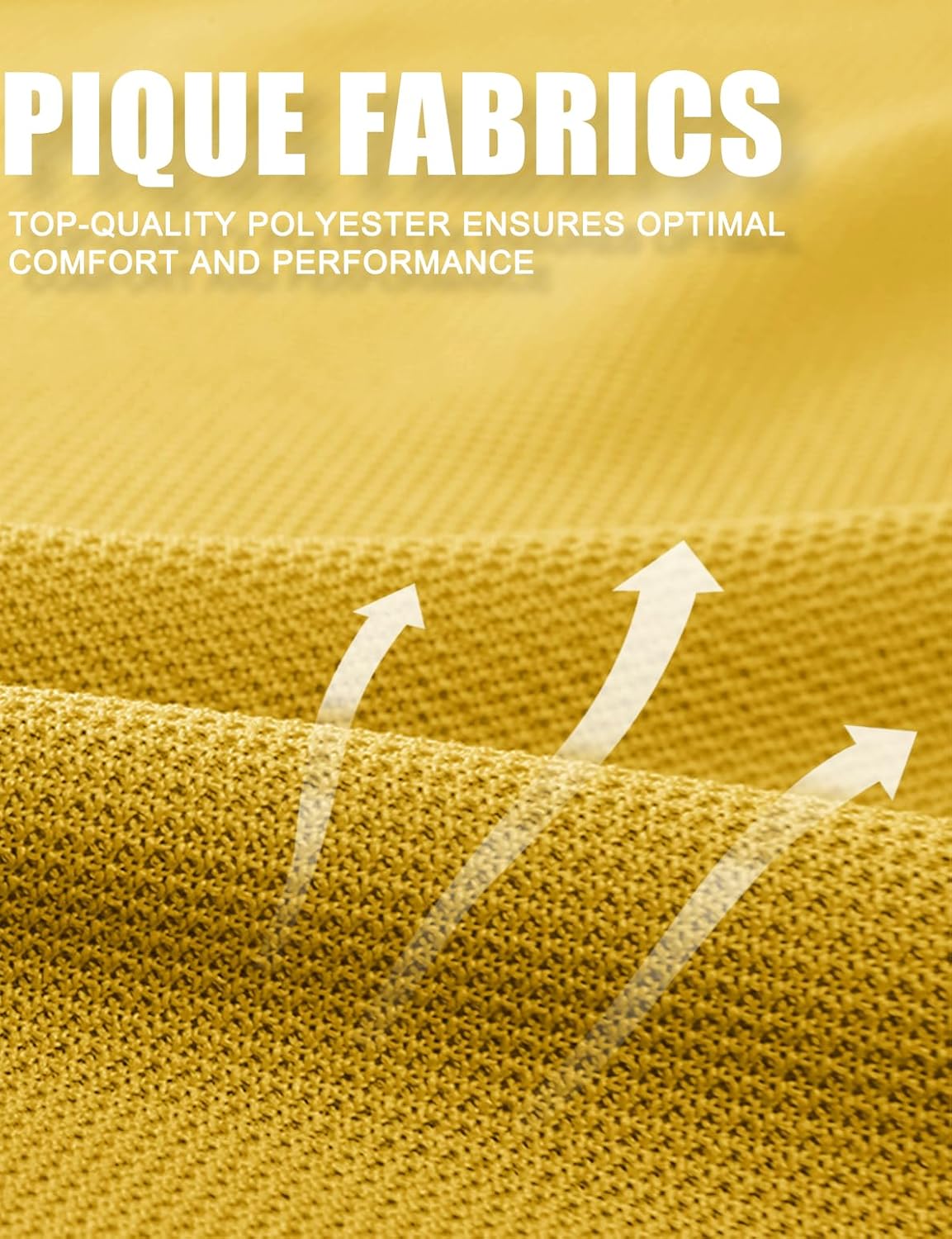 MAGCOMSEN Men's Polo Shirt Quick Dry Performance Short Sleeve Tactical Shirts Pique Jersey Golf Shirt - Image 7