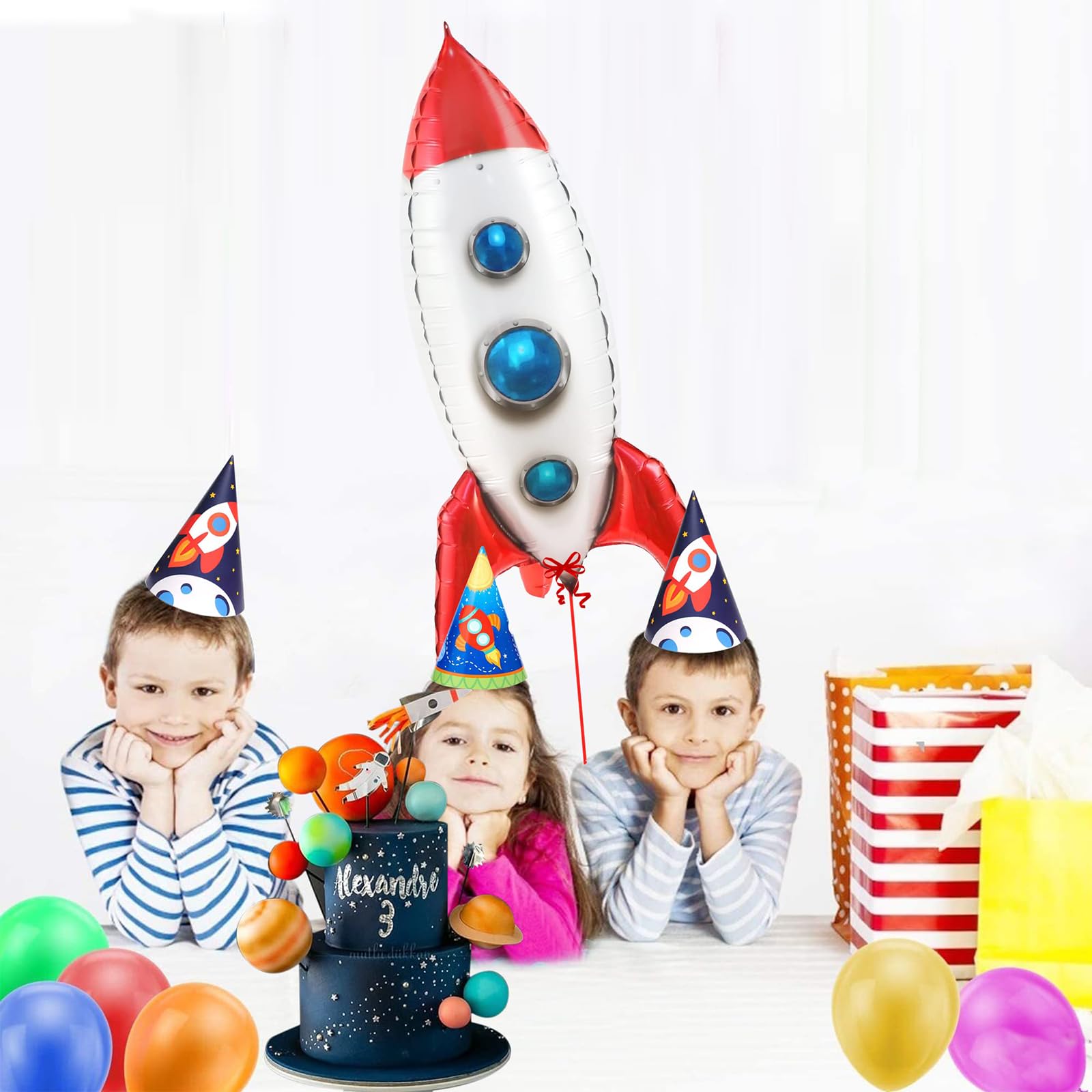 Palloncino Astronauta 4D, 65cm Palloncini in Alluminio di Astronauta, Palloncino Compleanno Astronauta, Paloncini per Feste, Per feste a tema spazio, decorazioni compleanno bambini