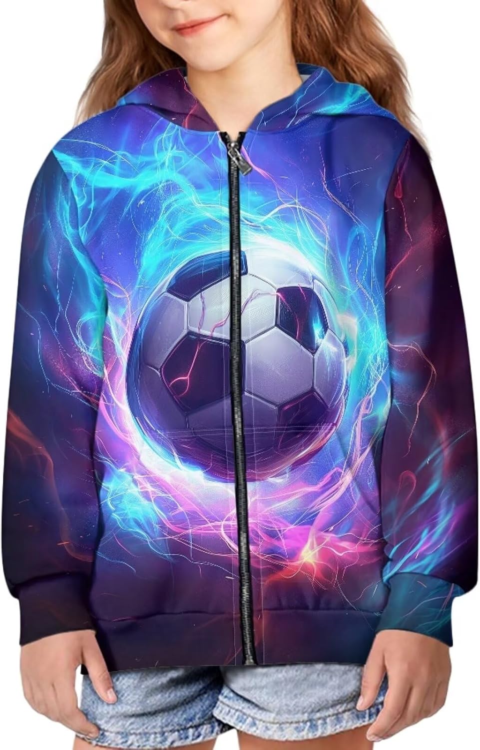 JEOCODY Boys Hoodie Zip Up Hooded Sweatshirt with Pocket Pullover