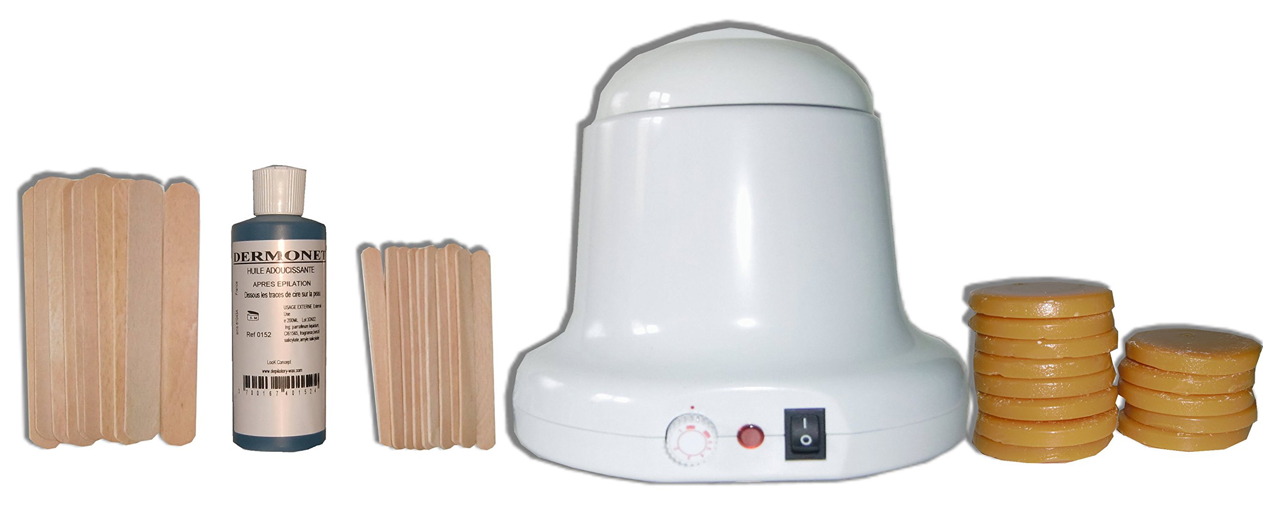 Storepil - zestaw do depilacji wosku 400 ml Charles Ney - 200 g tradycyjny wosk ŻÓŁty, szpatułki do ciała, twarz, olej post depilacji. Gotowy do użycia zestaw do depilacji