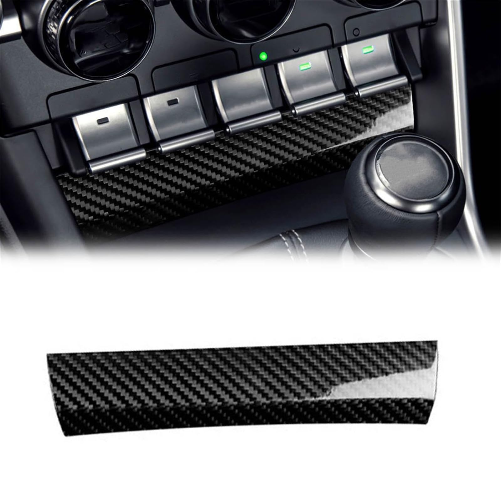 Interior Decoration for Subaru BRZ for Toyota GR86 2021-2023 Carbon Fiber Stickers Car Air Conditioner Button Interior LHD RHD Cover Accessories