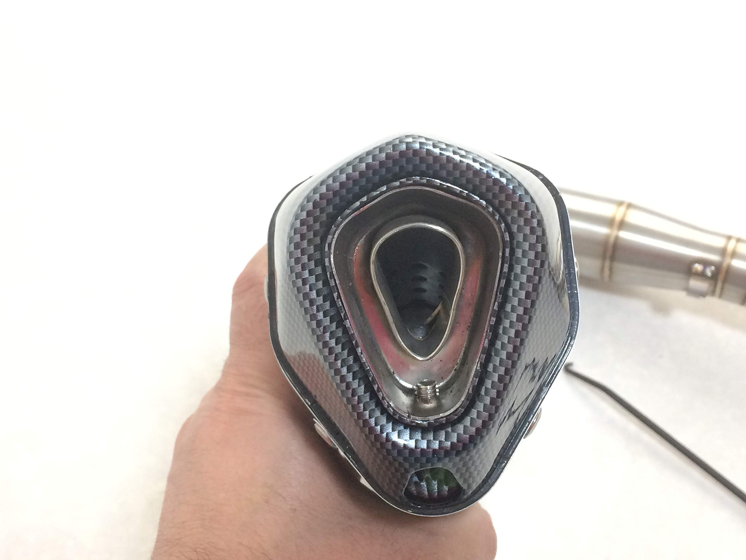 Amazon | YZF-R15フルエキゾーストマフラー/カーボンフェイク